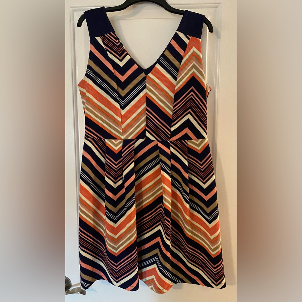 Knee length sleeveless dress